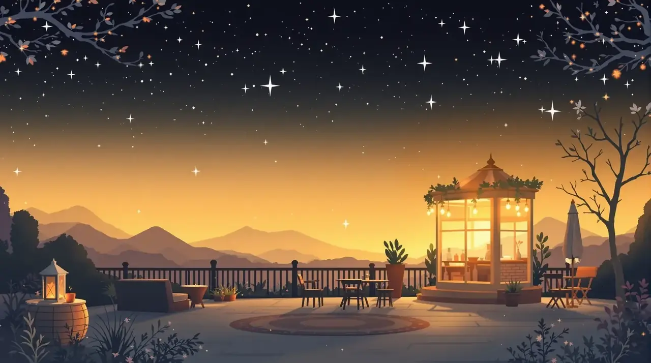 星夜咖啡馆 抖音视频详情大图